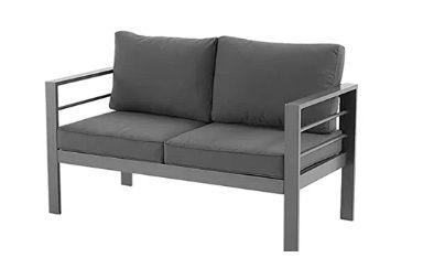 Photo 1 of Charlsa Love Seat Section (2pc Bench) Patio Conversation Set with Cushions