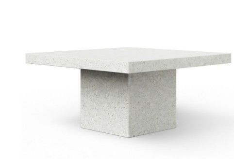 Photo 1 of ( Box 3 of 5 * Base Only* SKU: VGS-UNA-DT-59-IVTZ1) Una 59" Square Table - Dining Height