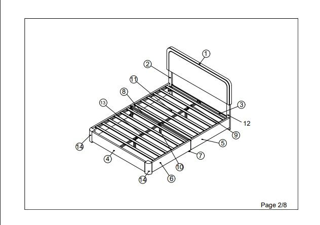 Photo 1 of King Bensu Boucle Upholstered Platform Bed
