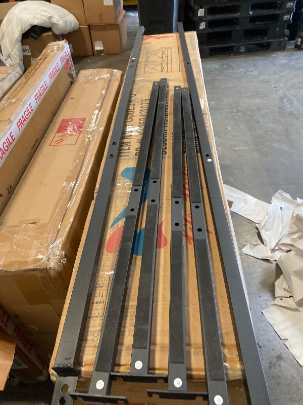 Photo 1 of King Bensu Boucle Upholstered Platform Bed
