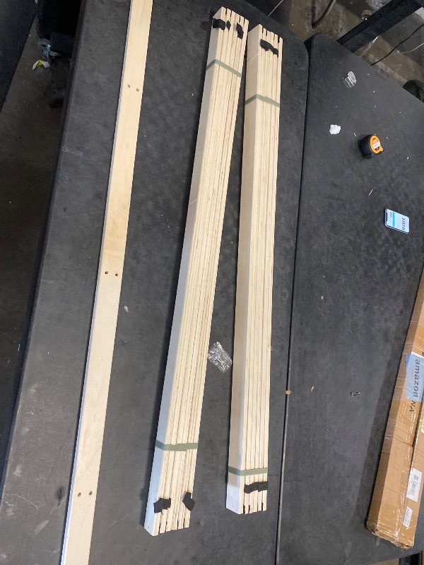 Photo 1 of Box 2 of 2 Frame Pieces & Internal Slates To a Reigen Boucle Platform Bed