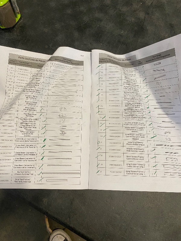 Photo 1 of (1 of 2 boxes* Item list in Photos) SUNJOY 12x20 Cedar Wood Gazebo with Galvanized Steel Roof and Curtains