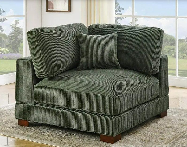 Photo 1 of (Partial Set) 94088 Series Corner Sofa Green