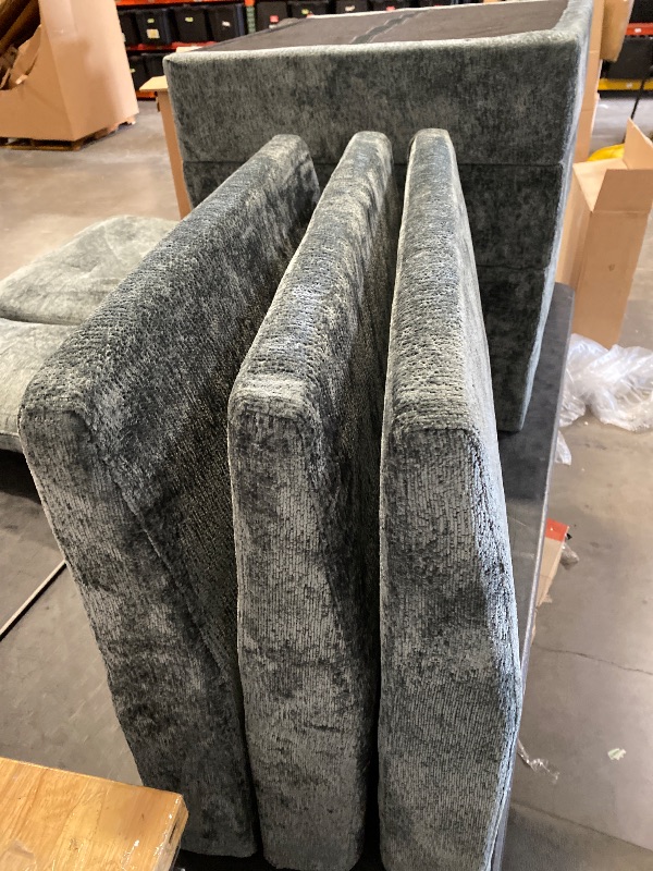 Photo 1 of (Partial Set Carton 1 & 3 of 5) 5-Piece Chenille Sleeper Sectional Corner Couch Modular Sofa Bed With Storage Chaise