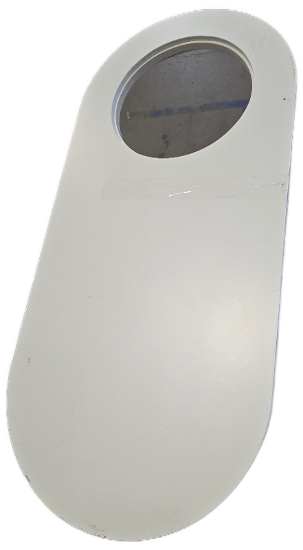 Photo 1 of 43" L x19.5"W White and Gold Bar Extender, Table