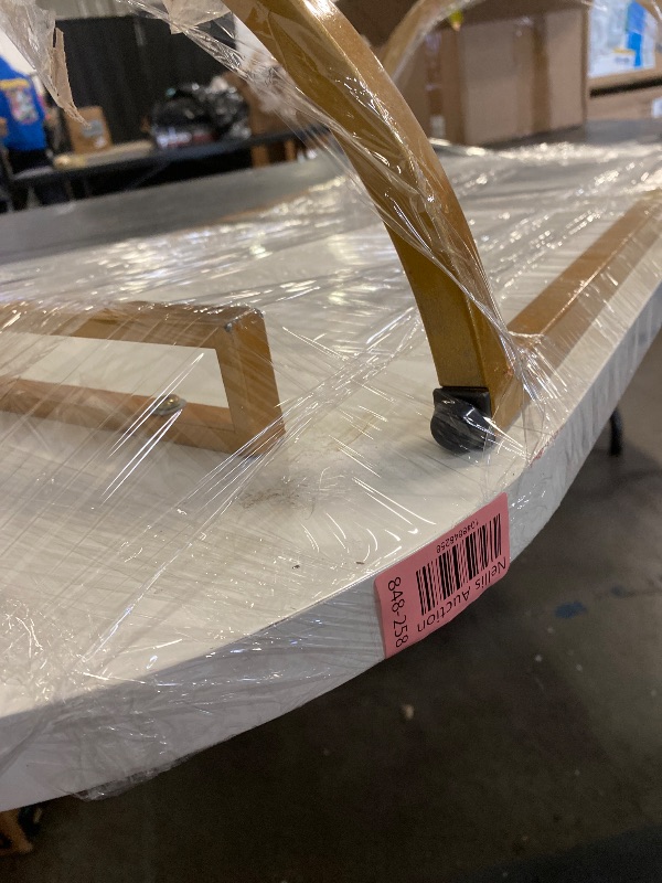 Photo 1 of 43" L x19.5"W White and Gold Bar Extender, Table