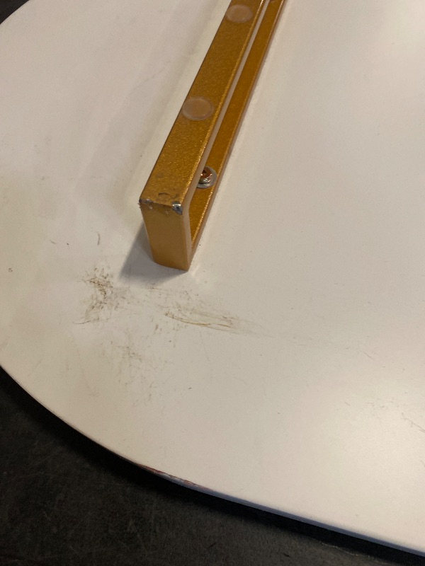 Photo 1 of 43" L x19.5"W White and Gold Bar Extender, Table