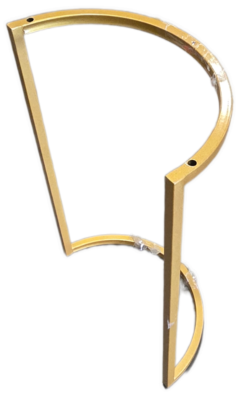 Photo 1 of 43" L x19.5"W White and Gold Bar Extender, Table