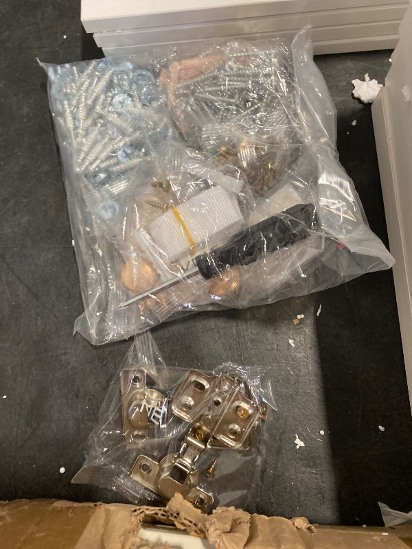 Photo 1 of L Large Modern Style Makeup Vanity Desk With Mirror, LED Lights And Power Outlet, 11-Drawer Vanity Set With Stool