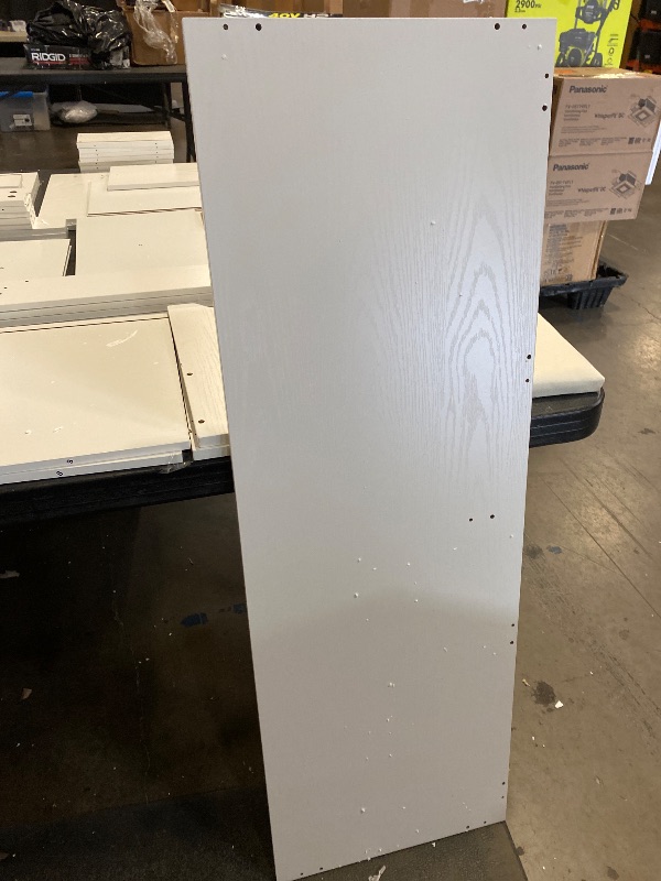 Photo 1 of L Large Modern Style Makeup Vanity Desk With Mirror, LED Lights And Power Outlet, 11-Drawer Vanity Set With Stool