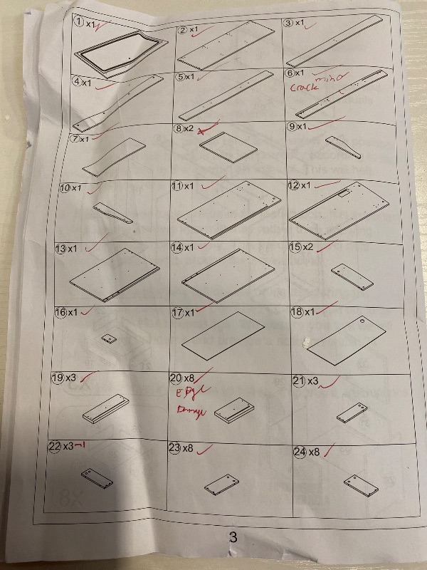 Photo 1 of L Large Modern Style Makeup Vanity Desk With Mirror, LED Lights And Power Outlet, 11-Drawer Vanity Set With Stool