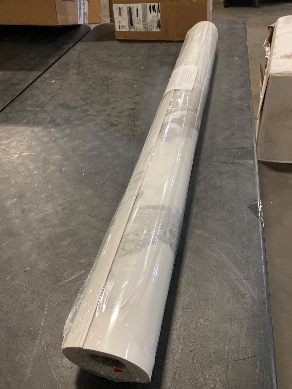 Photo 1 of 0.08 in. x 4 ft. x 10 ft. Carrara White Square Edge Vinyl Glossy Peel and Stick Decorative Wall Paneling Roll (1-Pack)