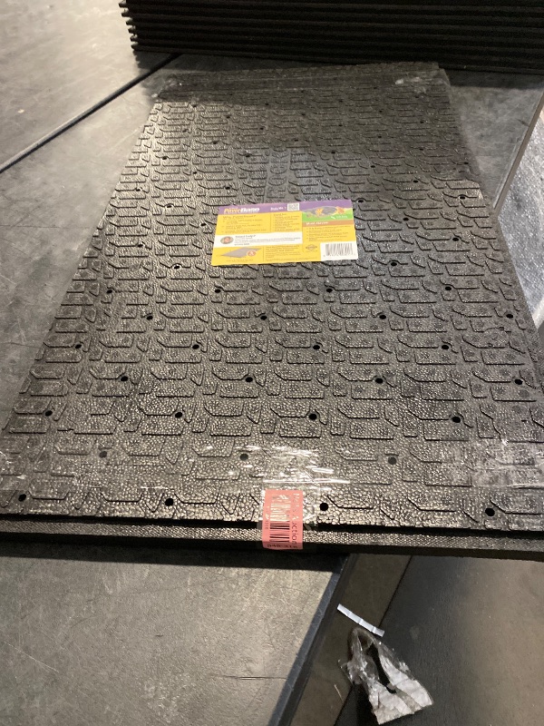 Photo 1 of 20.04 in. x 36 in. Black Brock Paver Base Panel (2 Pack)