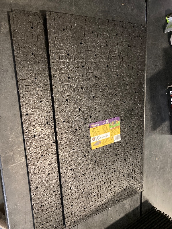 Photo 1 of 20.04 in. x 36 in. Black Brock Paver Base Panel (2 Pack)