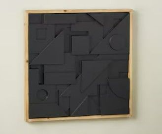 Photo 1 of Grayson Lane 24.1-Inches W x 24.2-Inches H Wood Geometric Abstract Wall sculpture