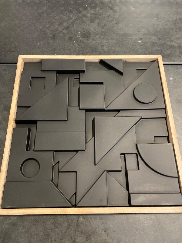 Photo 1 of Grayson Lane 24.1-Inches W x 24.2-Inches H Wood Geometric Abstract Wall sculpture