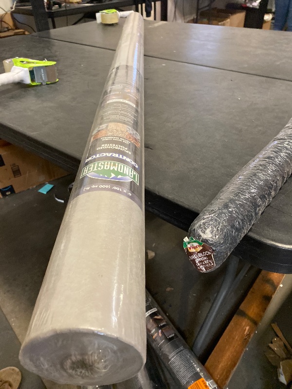 Photo 1 of Landmaster 6 Ft. X 100 Ft. Contractor Weed Barrier Landscape Fabric, Heavy Duty, Commercial Grade