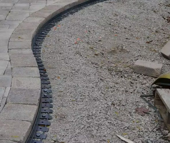 Photo 1 of 6 ft. Paver Edging in Black