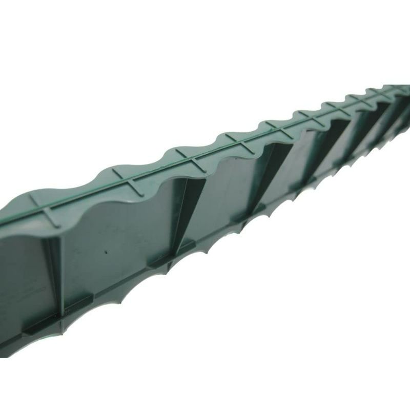 Photo 1 of MASTER MARK Premier Poundable Landscape Edging, Garden Border Landscaping, Dig Free Lawn Edge Decorative Scalloped Design, HDPE 4 ft Long (Green)