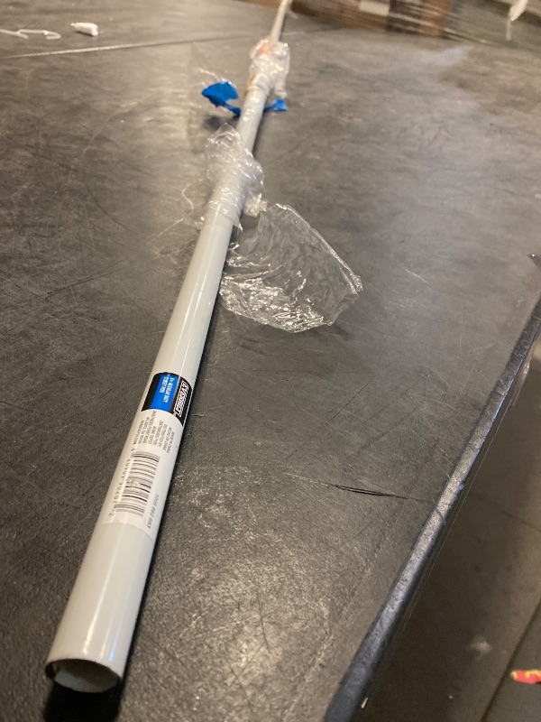 Photo 1 of 96 in. W White Heavy-Duty Steel Closet Rod