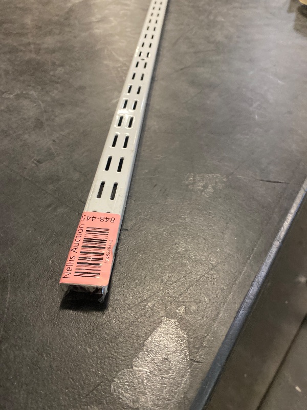 Photo 1 of 60 in. L - White Shelf Tracks heavy duty vertical rail - White