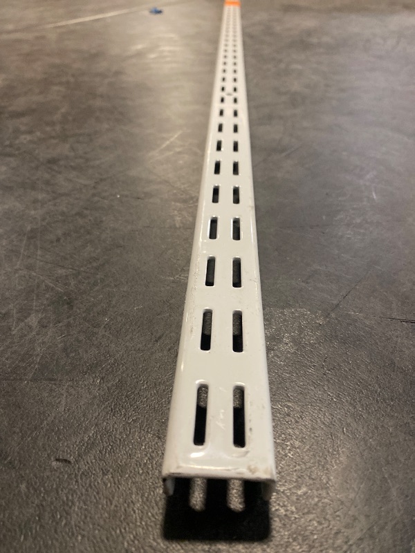 Photo 1 of 60 in. L - White Shelf Tracks heavy duty vertical rail - White