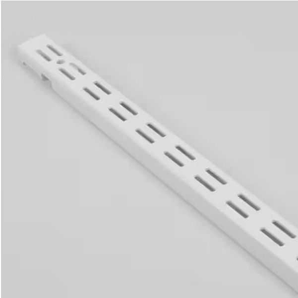 Photo 1 of 60 in. L - White Shelf Tracks heavy duty vertical rail - White
