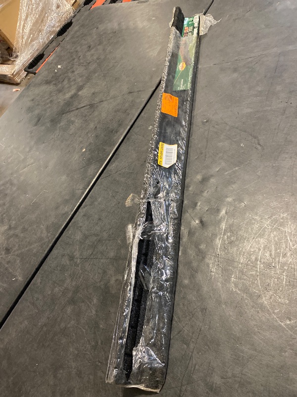 Photo 1 of 48 in. X 3 in. X 3 in. Black Brickface Rubber Landscape Edging