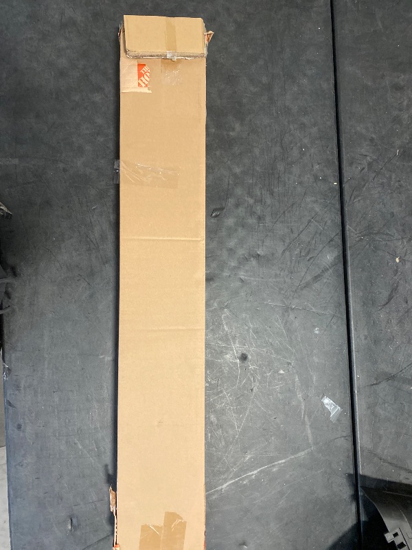 Photo 1 of Size 36 in. W X 48 in. L)White Cordless Faux Wood Blinds for Windows with 2 in. Slats - 36.5 in. W X 48 in.