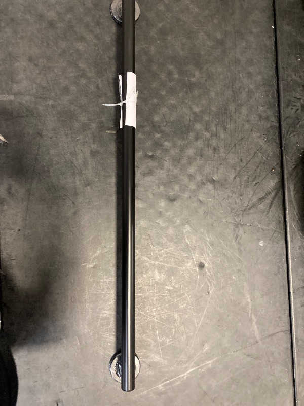 Photo 1 of Dorind 36 in. X 1 1/4 in. Decorative Grab Bar in Matte Black