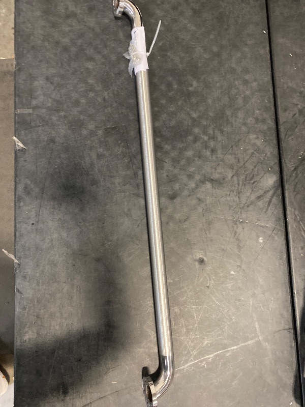 Photo 1 of 42 in. X 1-1/2 in. Concealed Peened ADA Compliant Grab Bar in Polished Stainless Steel