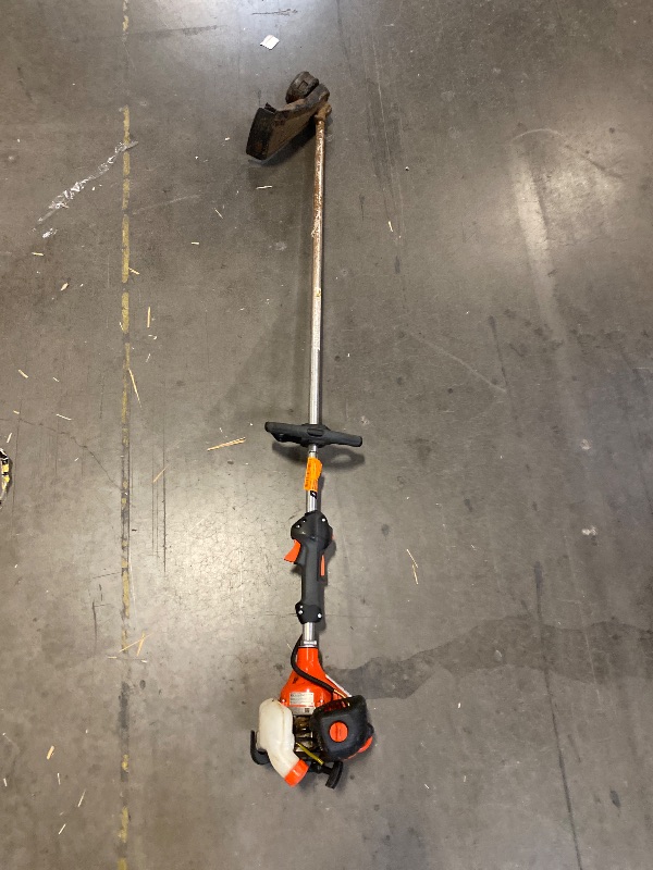 Photo 1 of 21.2 cc Gas 2-Stroke Straight Shaft String Trimmer with Rapid-Loader Trimmer Head and 16 in. Cutting Swath