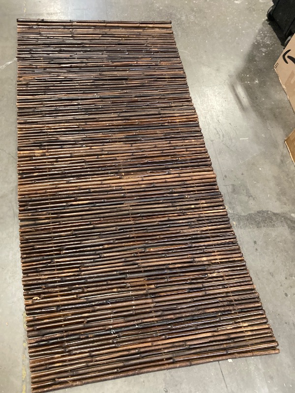 Photo 1 of 4ft . h x 8 ft . w caramel Brown Bamboo fencing garden fence panel