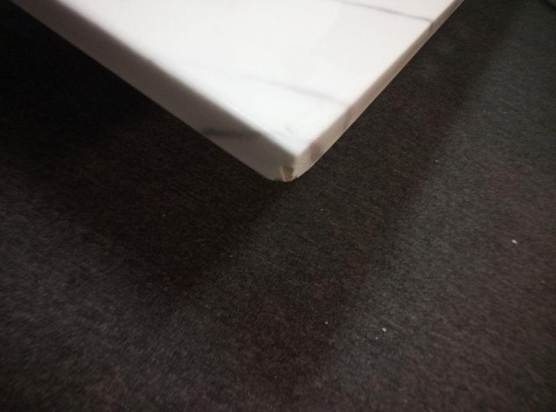 Photo 1 of 49 in. W x 22 in. D Engineered Stone Composite White Rectangular Undermount Single Sink Vanity Top in Toscana
