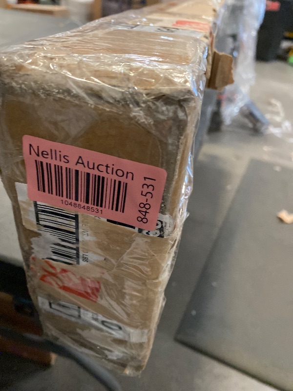 Photo 1 of *DAMAGE, MISSING PCS** White Cordless Room Darkening Faux Wood Blind/Shade W/ 2 in. Slats - 72.5 in. W X 64 in. L (Actual Size 72 in. X 64 in.)