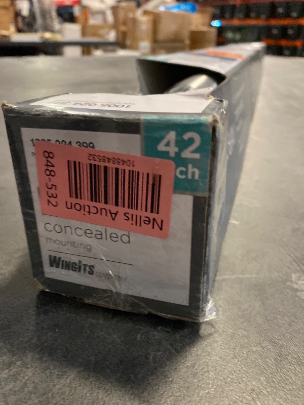 Photo 1 of 42 in. X 1-1/2 in. Concealed Peened ADA Compliant Grab Bar in Polished Stainless Steel