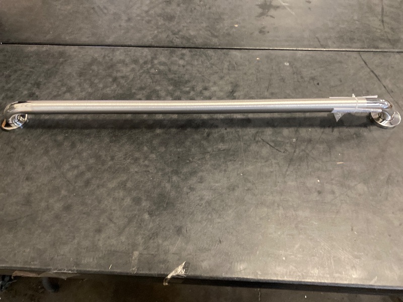 Photo 1 of 42 in. X 1-1/2 in. Concealed Peened ADA Compliant Grab Bar in Polished Stainless Steel