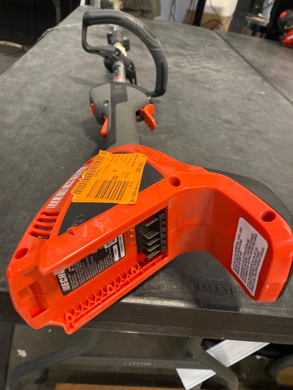 Photo 1 of 56V 16 in. Brushless Cordless Battery Straight Shaft String Trimmer with Speed-Feed Head and 2. 5Ah Battery and Charger
