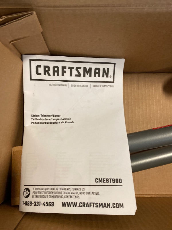 Photo 1 of CRAFTSMAN String Trimmer/Edger, Corded Electric, 12-Inch (CMEST900)
