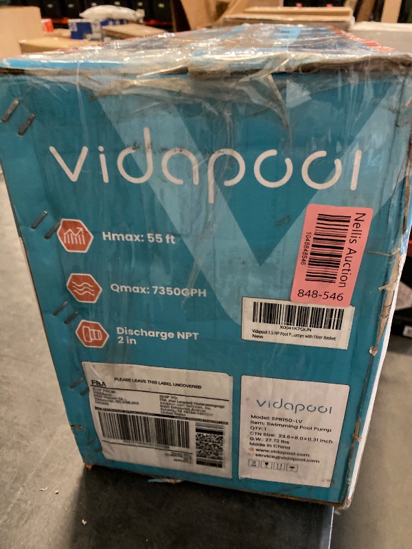 Photo 1 of In/Above Ground Pool Pump, Self Primming High Flow (Dual Speed, 2HP, 5200 GPH, 115V)
