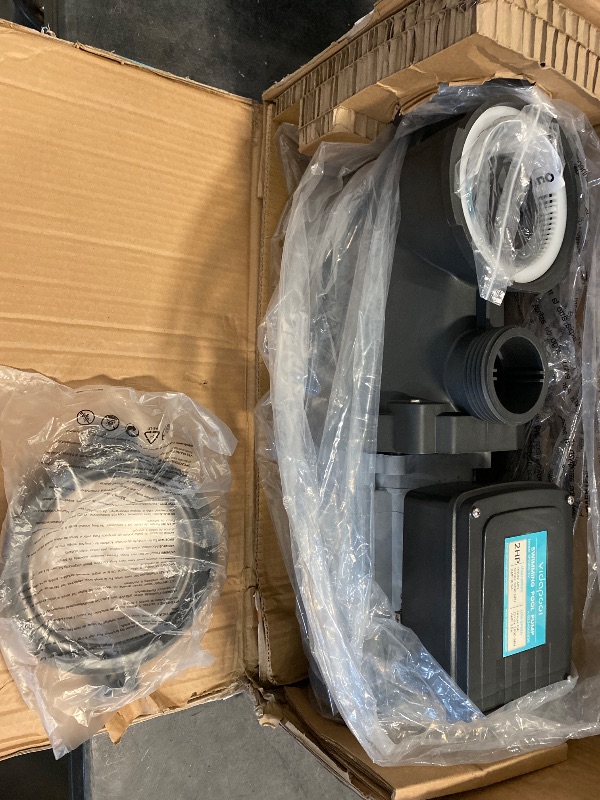 Photo 1 of In/Above Ground Pool Pump, Self Primming High Flow (Dual Speed, 2HP, 5200 GPH, 115V)
