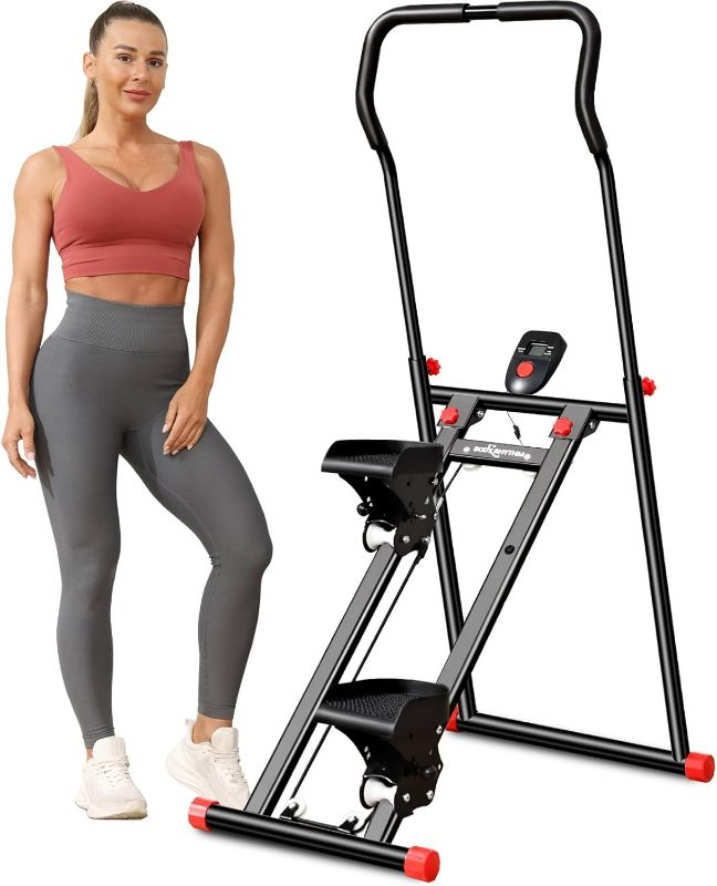 Photo 1 of BODYRHYTHM New Stair Stepper for Home Gym Exercise, Vertical Climber Machine for Full Body Workout, Foldable Cardio Exercise Machine, Stair Climber with Adjustable Handlebar & Pedals