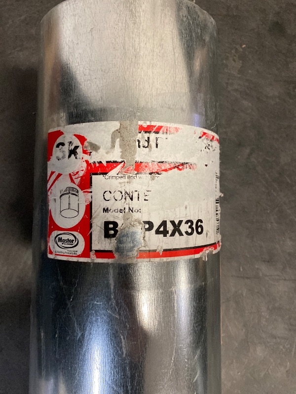 Photo 1 of 4 in. X 3 Ft. Round Metal Duct Pipe