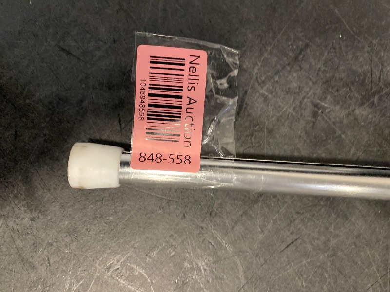 Photo 1 of 48 in.-75 in. Tension 5/8 in. Curtain Rod Kit in Chrome