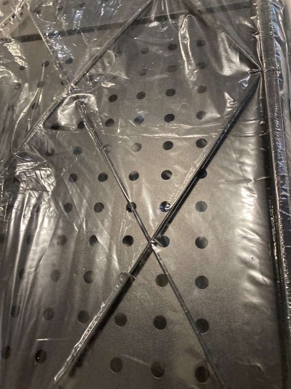 Photo 1 of Foldable Storage Shelf with Wheels — Metal Collapsible Shelving Unit, Rolling Cart for Kitchen Pantry, Closet & Office Storage, 4-Tier Powder-Coated Mobile Organizer (90 lb/level)?Black