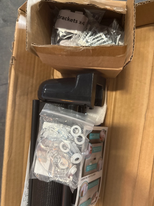 Photo 1 of Floisdace Retractable Baby Gates, Extra Wide Child Gate, 120" Wide 33" Tall Extra Long Child Gates for Large Openings, Mesh Safety Gate, Dog Gate for Doorways, Expandable Baby Fence, Black