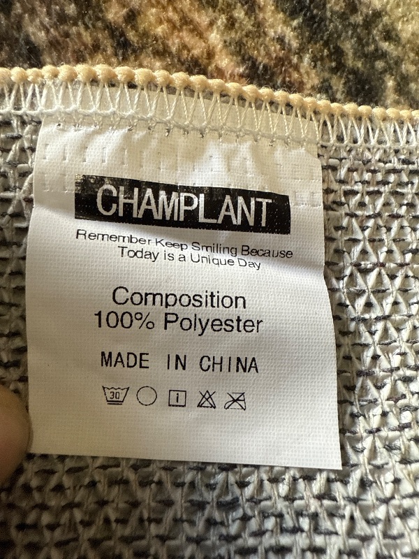 Photo 1 of Area Rug 8x10 Washable Rug Brown Vintage Traditional Mat Distressed Indoor Foldable Thin Retro Accent Floral Non Slip Carpet Living Room Dining Room Office