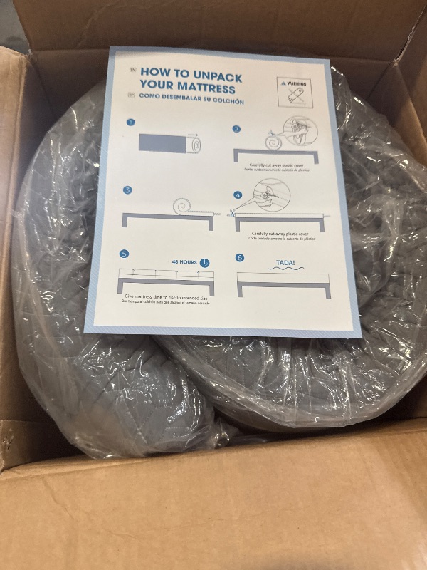 Photo 1 of BedLuxury Mattress Topper Memory Foam 4 Inch King Size Gel Colling Mattress Pad Cover with 18'' Deep Pocket for Back Pain Bed Topper with Grey Removable Cover Soft & Breathable