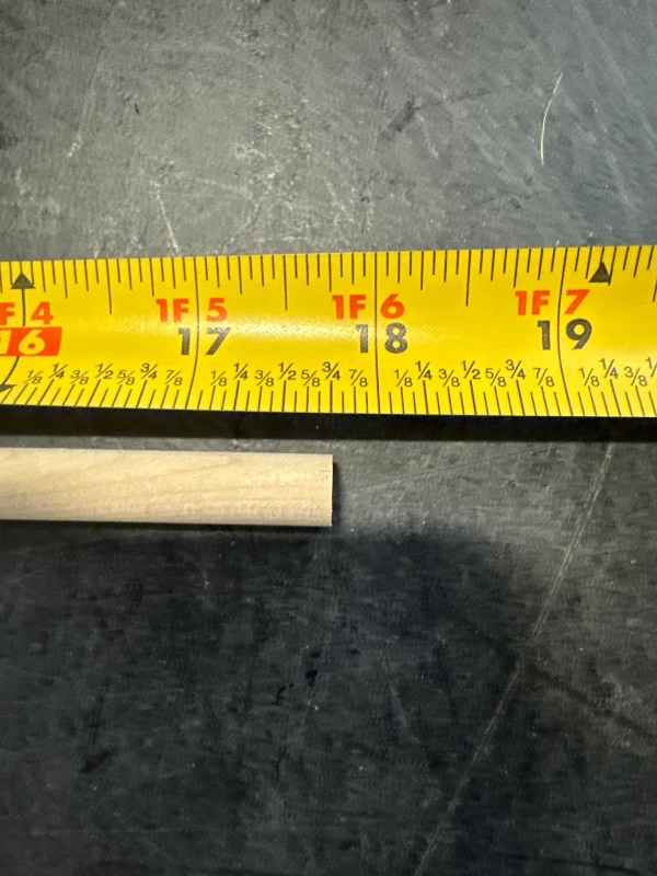 Photo 1 of 10PCS Dowel Rods Wood Sticks Wooden Dowel Rods - 3/8 x 17.5 Inch for Crafts, Hardwood Dowel Rod Assortment, Wooden Rod Sticks Doweling Rods DIYers.