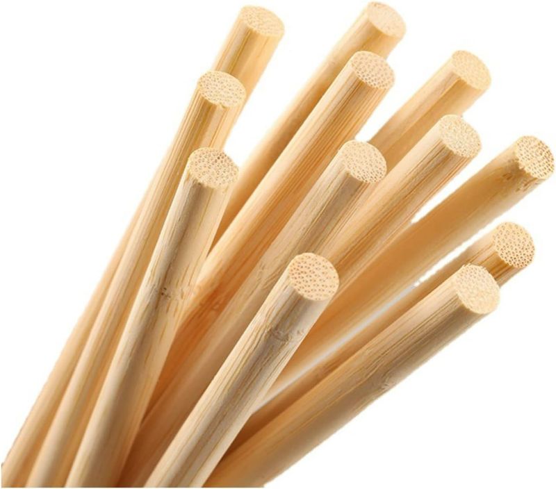 Photo 1 of 10PCS Dowel Rods Wood Sticks Wooden Dowel Rods - 3/8 x 17.5 Inch for Crafts, Hardwood Dowel Rod Assortment, Wooden Rod Sticks Doweling Rods DIYers.